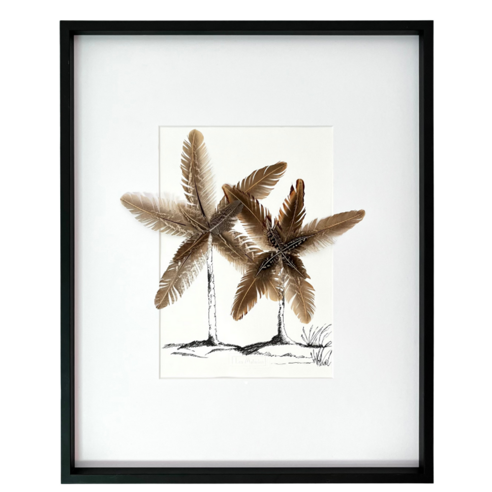 Cadres - TABLEAU PLUMES : BLACK PALMS - LES MATURINS