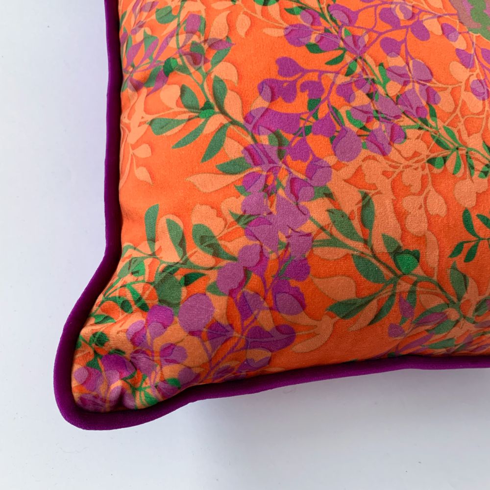 Coussins - Coussin en velours "Printemps" - AMÉLIE CHOQUET