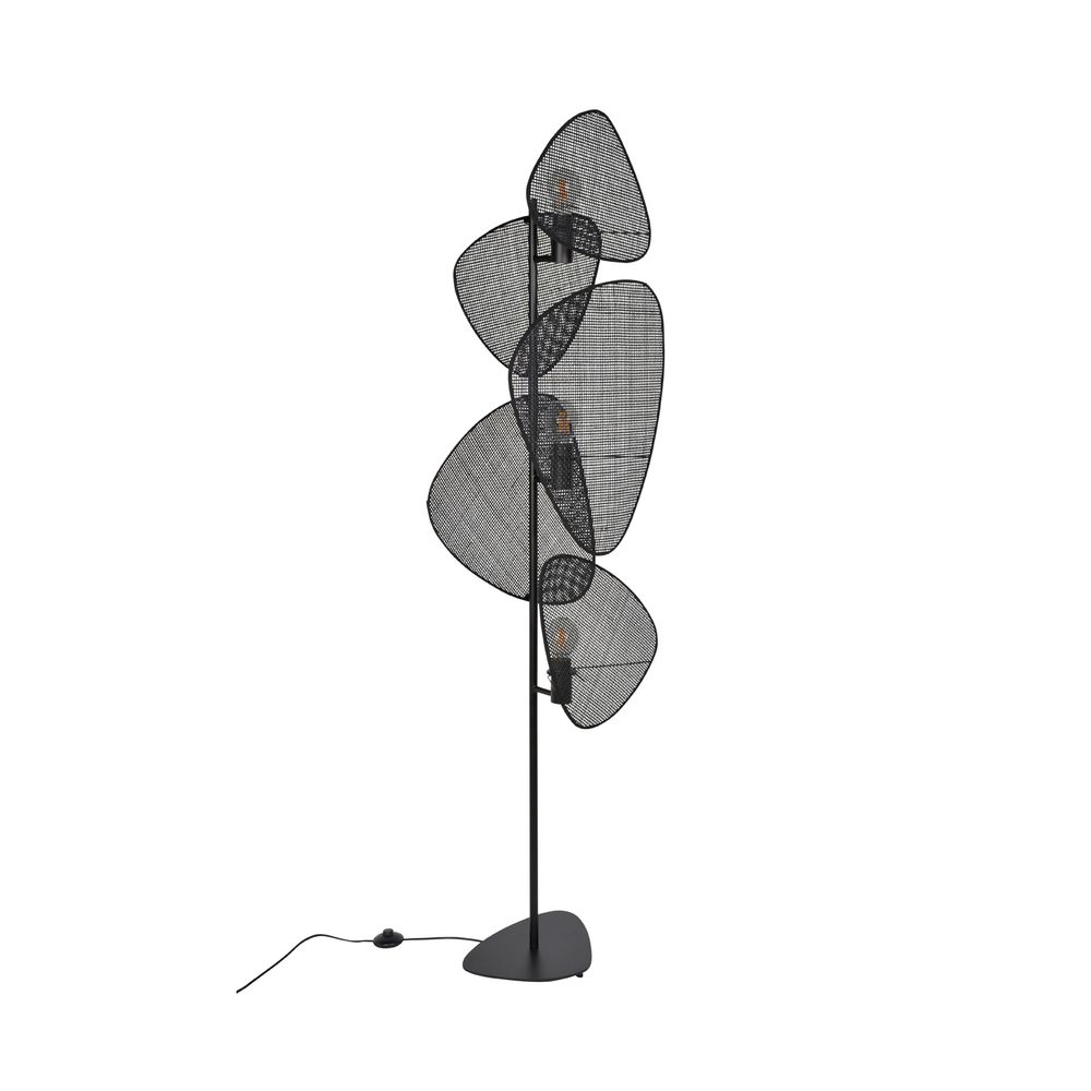 Floor lamps - 3-light SCREEN canework floorlamp - MARKET SET