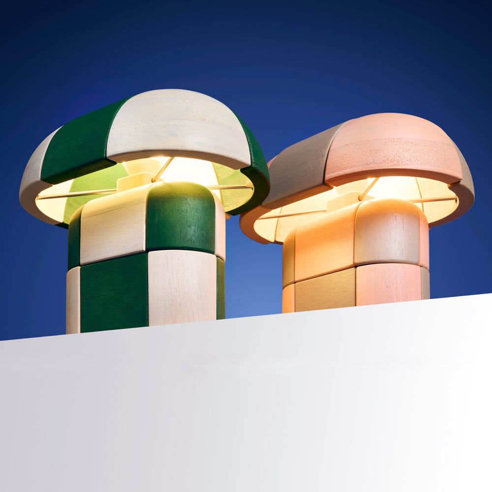 Design objects - Patched Table Lamp - PANISA OBJECTS