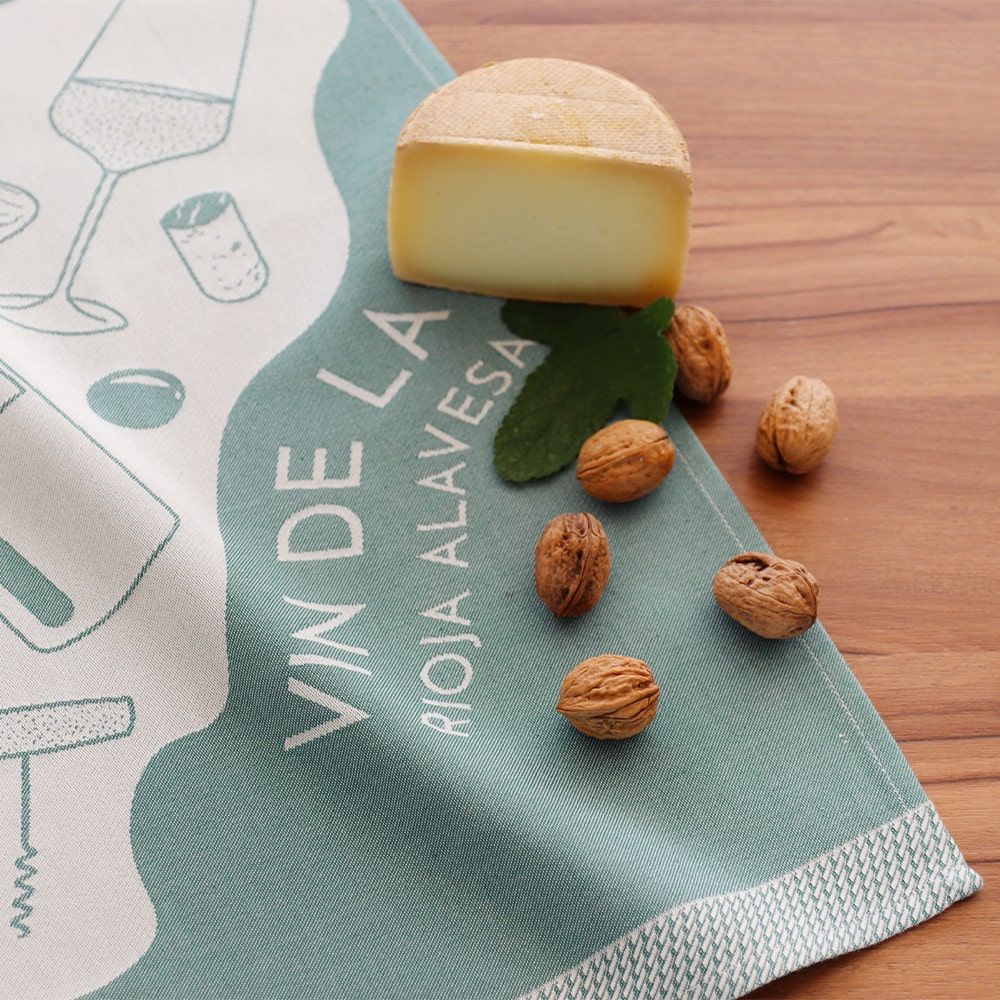 Dish towels - Kontatu Tea Towel 7 Provinces Le Vin Alava - LA MAISON JEAN-VIER
