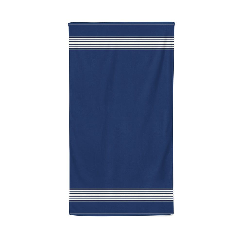 Serviettes de bain - Drap de douche Grand Hôtel Coton Bio Bleu Marine - LA MAISON JEAN-VIER