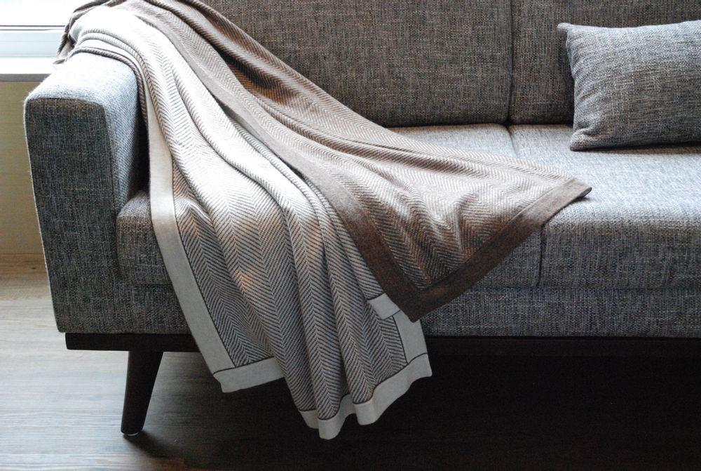 Plaids - Plaids en laine cachemire, couverture en laine et cachemire, wool and cashmere blanket. - COCOON PARIS