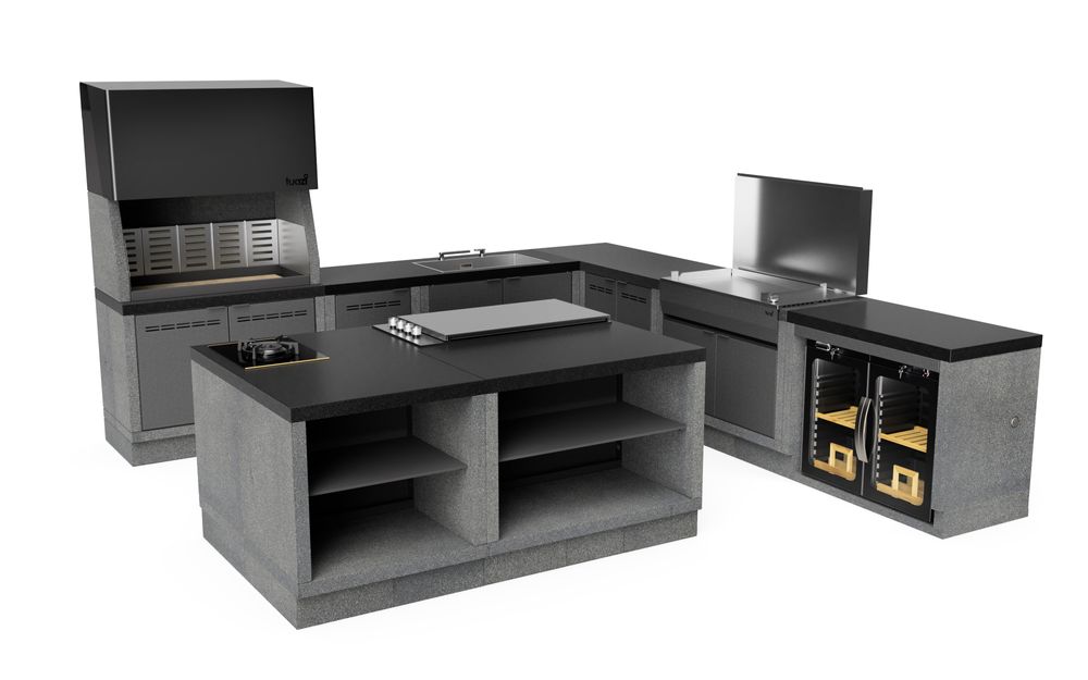 Outdoor kitchens - AURUM OUTDOOR KITCHENS - TUOZI BY MOVELAR