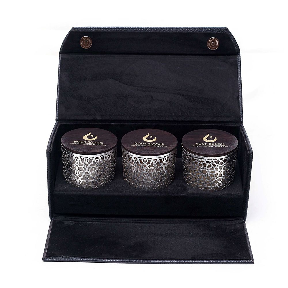 Objets de décoration - COFFRET ESTRADA EN CUIR - NOUR BOUGIE
