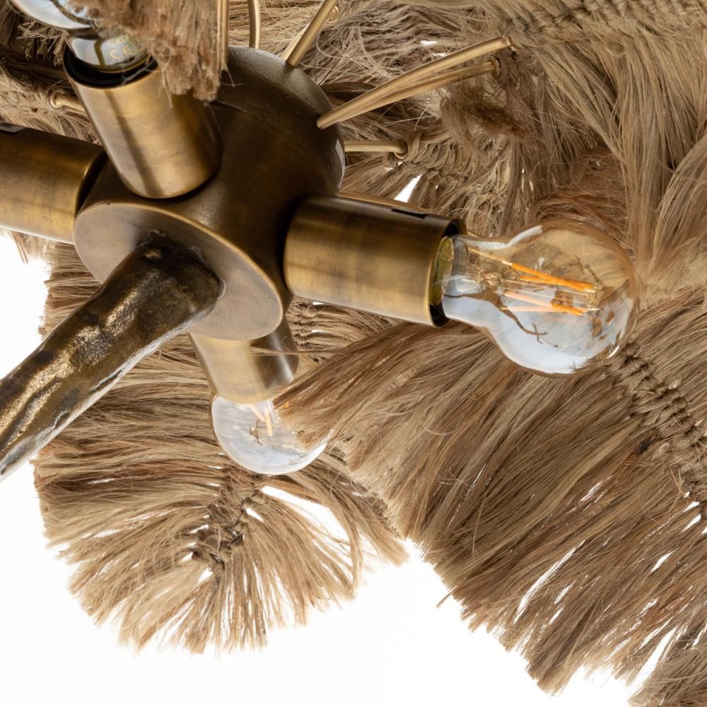 Floor lamps - The Palm Tree Floor Lamp - Natural Gold - XL - BAZAR BIZAR LIVING
