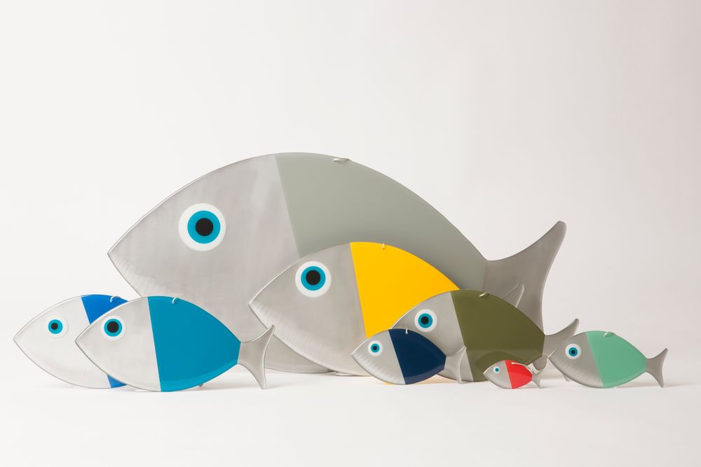 Autres décorations murales - Décoration murale Poisson et sardine - BORD DE L'EAU