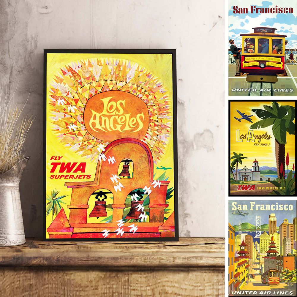 Poster - AIRLINES collection - TWA selection - BLUE SHAKER
