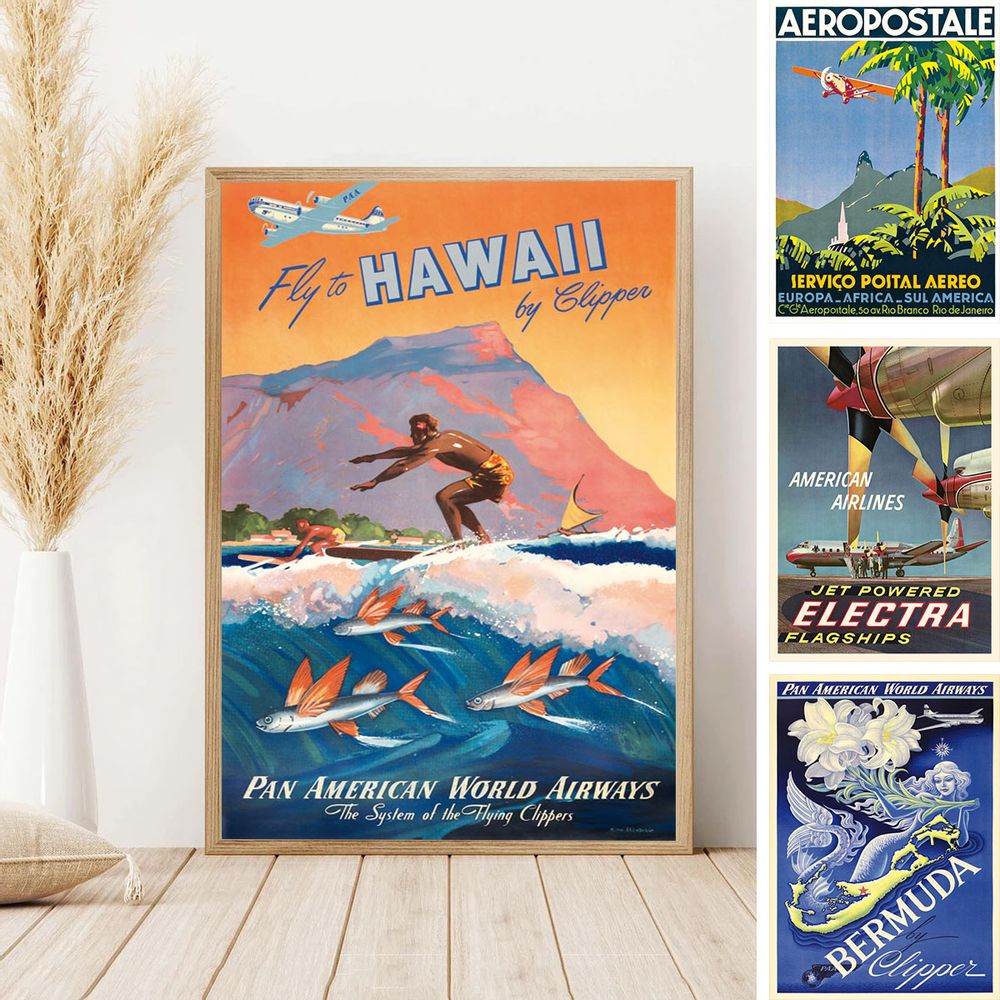 Poster - AIRLINES Collection - Pan Am - BLUE SHAKER