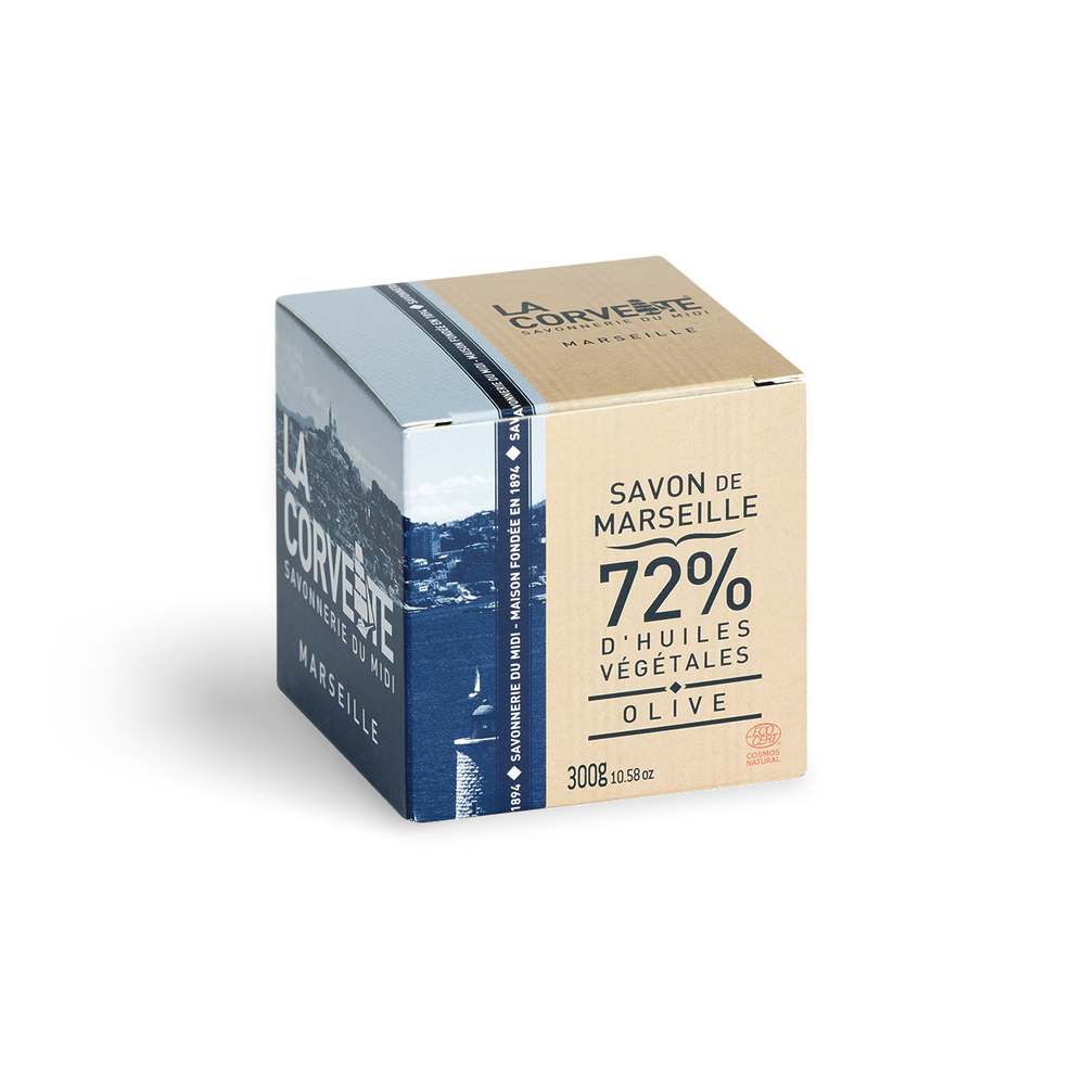 Soaps - Olive Marseille soap - 300g - SAVONNERIE DU MIDI 1894 LA CORVETTE