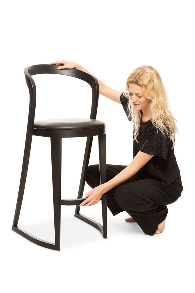 Meubles de cuisines - Chaise de bar Udi noir - ARIANESKÉ
