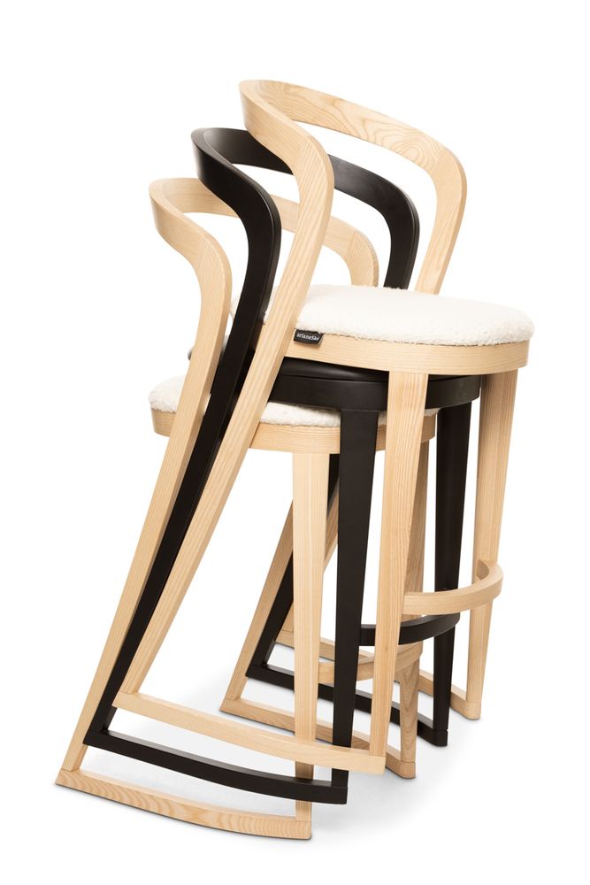 Meubles de cuisines - Chaise de bar Udi noir - ARIANESKÉ