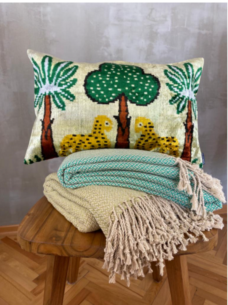 Coussins textile - IKAT COUSSIN SOIE COTON - NADIA DAFRI PARIS