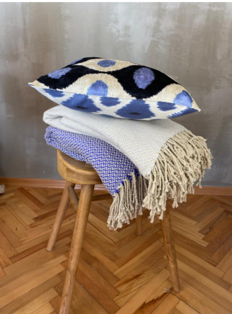 Coussins textile - IKAT COUSSIN SOIE COTON - NADIA DAFRI PARIS