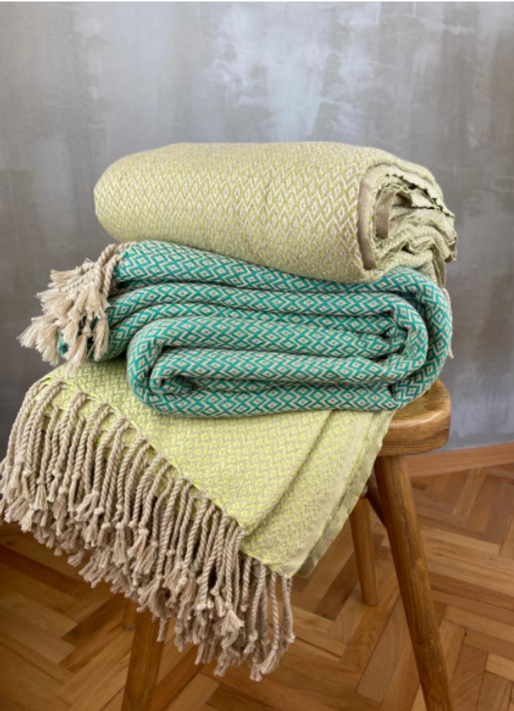 Linge de lit - COUVRE-LIT COTON HANDWOVEN - NADIA DAFRI PARIS
