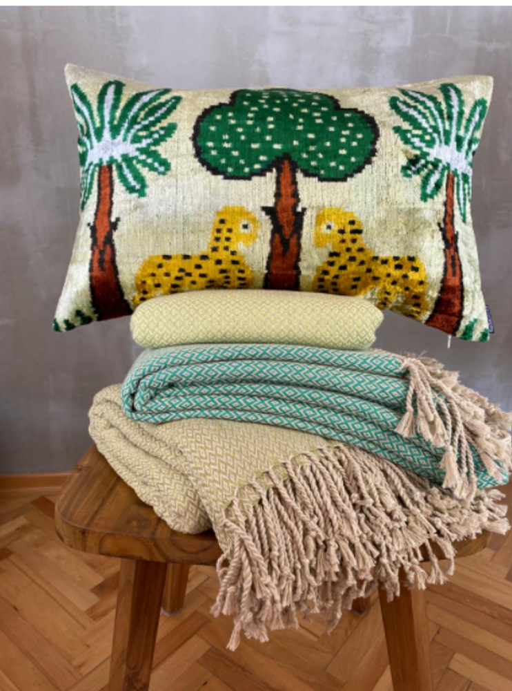 Linge de lit - COUVRE-LIT COTON HANDWOVEN - NADIA DAFRI PARIS