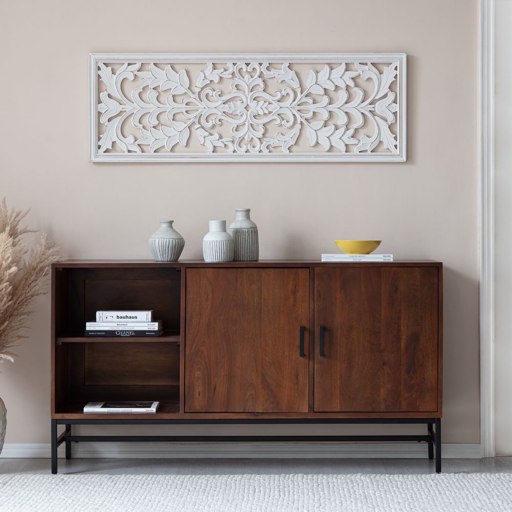Other wall decoration - Douglas Medallion Hand Carved in White Wash - MH LONDON