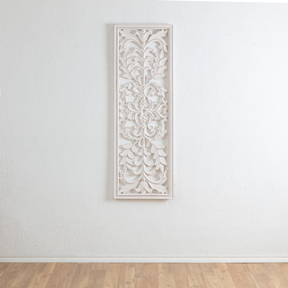 Other wall decoration - Douglas Medallion Hand Carved in White Wash - MH LONDON