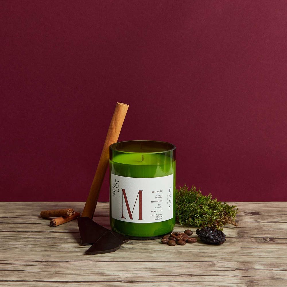 Decorative objects - Merlot Scented Candle - MAISON TCHIN TCHIN