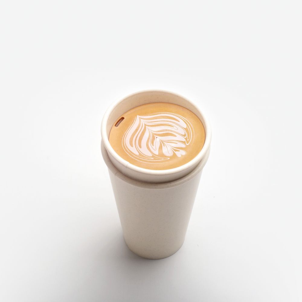 Mugs - ''Take Out'' Biomass Coffee Mug 350ml - Dark Brown - HOUSE OF HOME