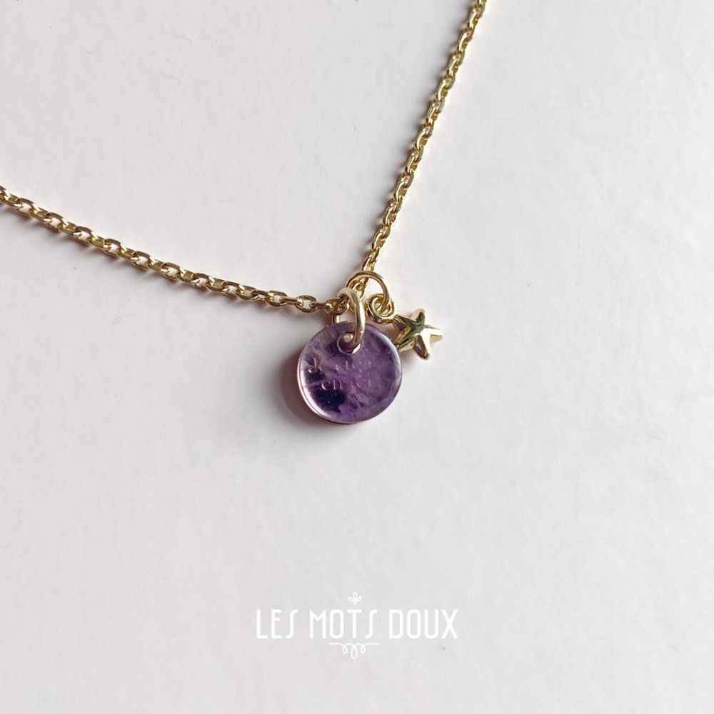Jewelry - Secret Jewelry Necklace\" I believe in you\ " - LES MOTS DOUX