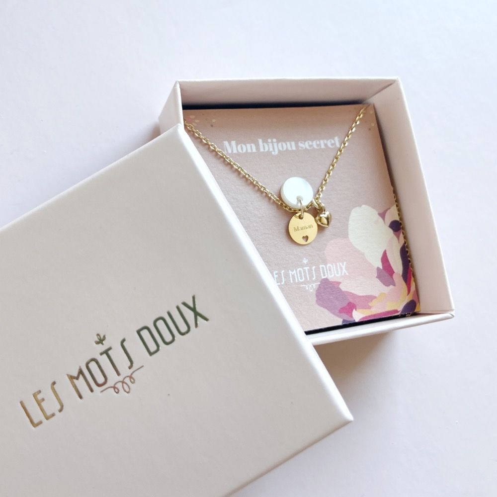 Bijoux - Collier Bijou Secret "Maman" - LES MOTS DOUX