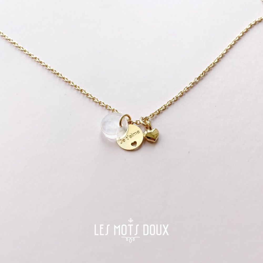 Bijoux - Collier Bijou Secret "Je t'aime" - LES MOTS DOUX