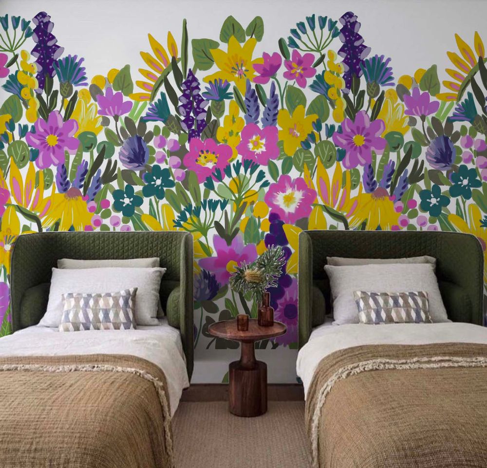 Wallpaper - BERRY wall paper design - LA TRIBU DU FLOCON