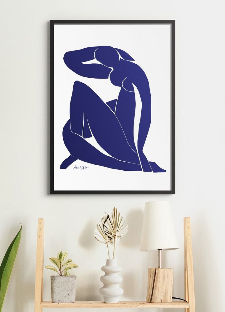 Papeterie bureau - Affiche Premium Matisse - Nu Bleu - ESQUE