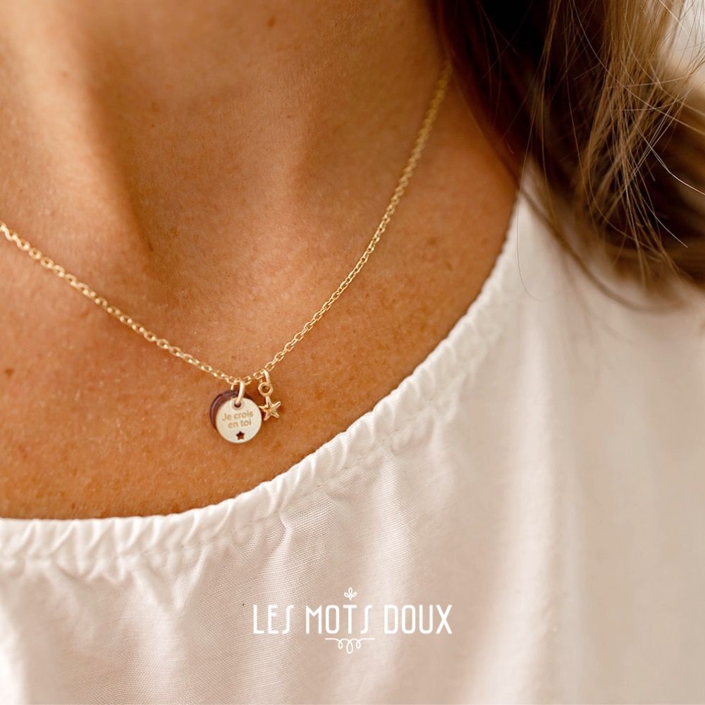 Jewelry - Secret Jewelry Necklace\" I believe in you\ " - LES MOTS DOUX