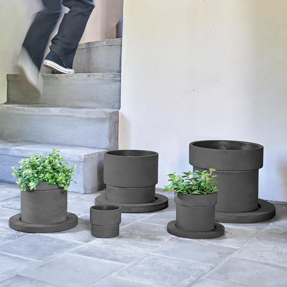 Pottery - MANGLE concrete indoor pot - D&M DECO