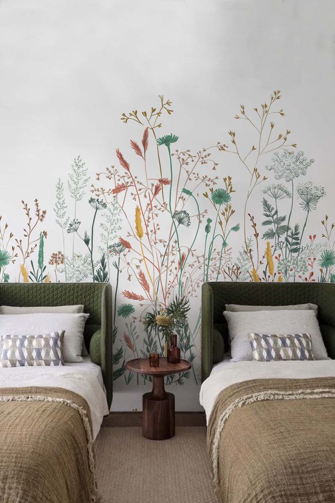 Wallpaper - Création de Papier peint panoramique  thème FORET - LA TRIBU DU FLOCON