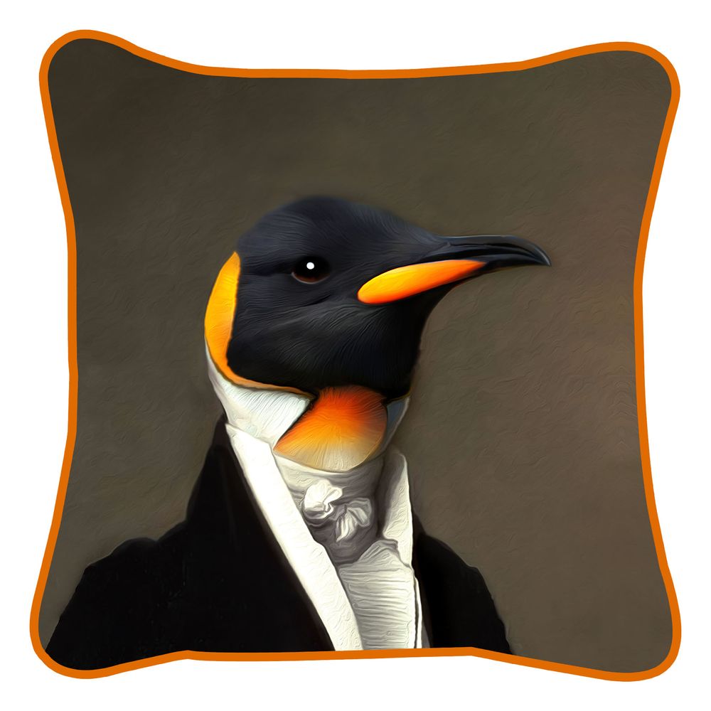 Fabric cushions - Historical Portraits - Tee Shirt Nike - BLUE SHAKER