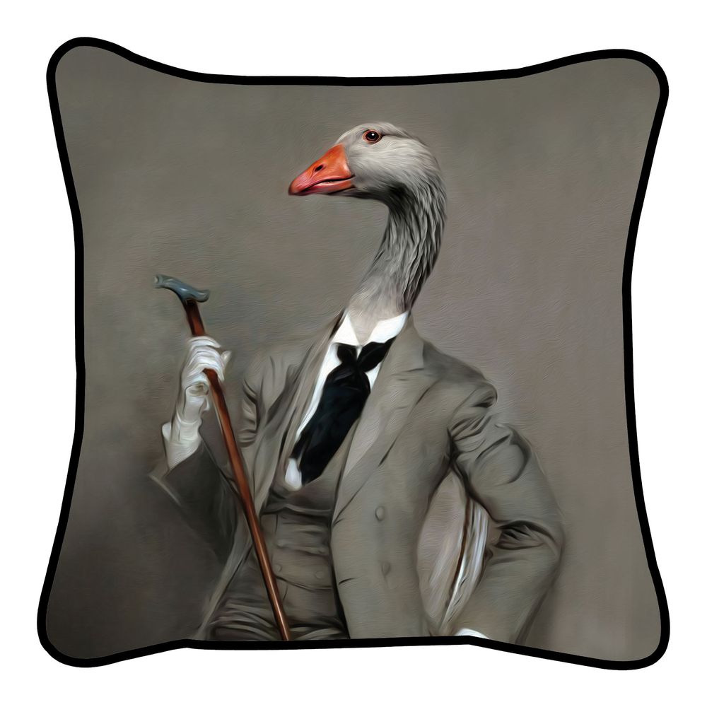Fabric cushions - Historical Portraits - Tee Shirt Nike - BLUE SHAKER