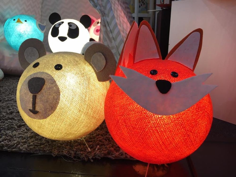 Children's lighting - Koobo Zoo children's bedroom bedside lamps - KID DISTRI-SODIME