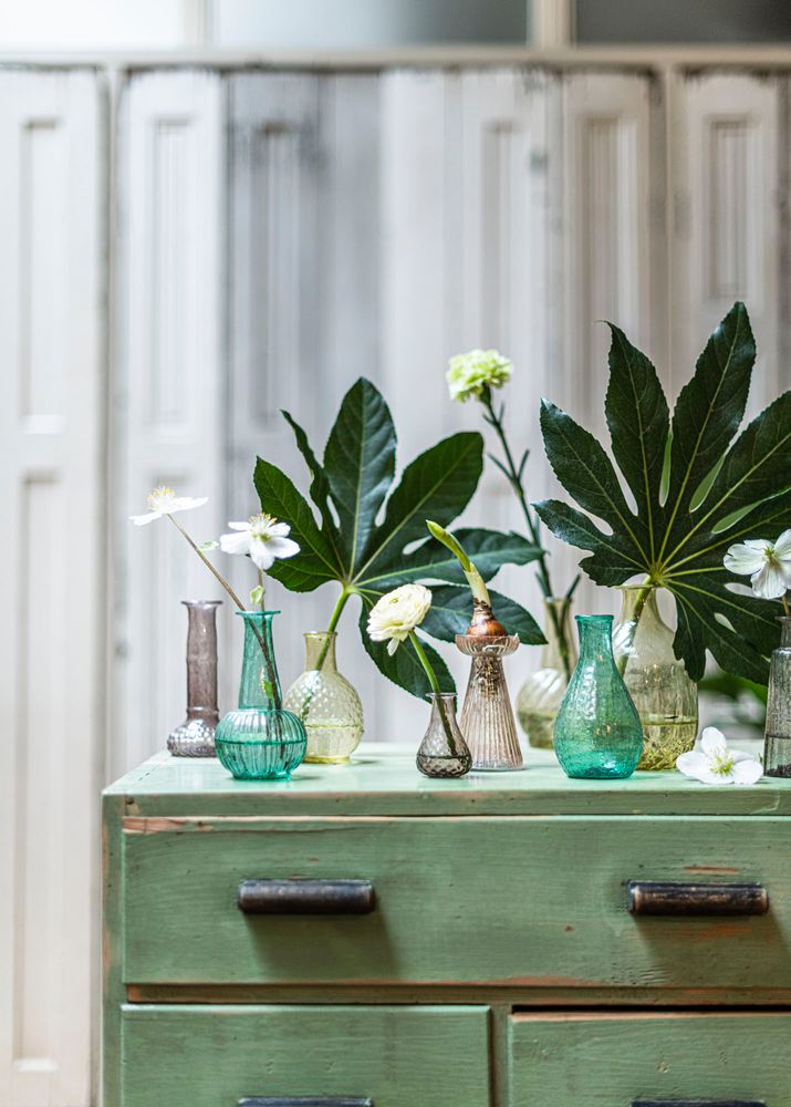 Vases - Recycled glass vase green - WELDAAD AUTHENTIC INTERIOR