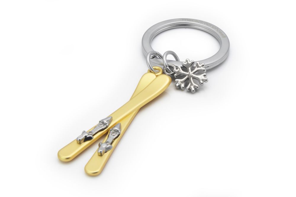 Cadeaux - Porte-clés Ski with snowflake - METALMORPHOSE