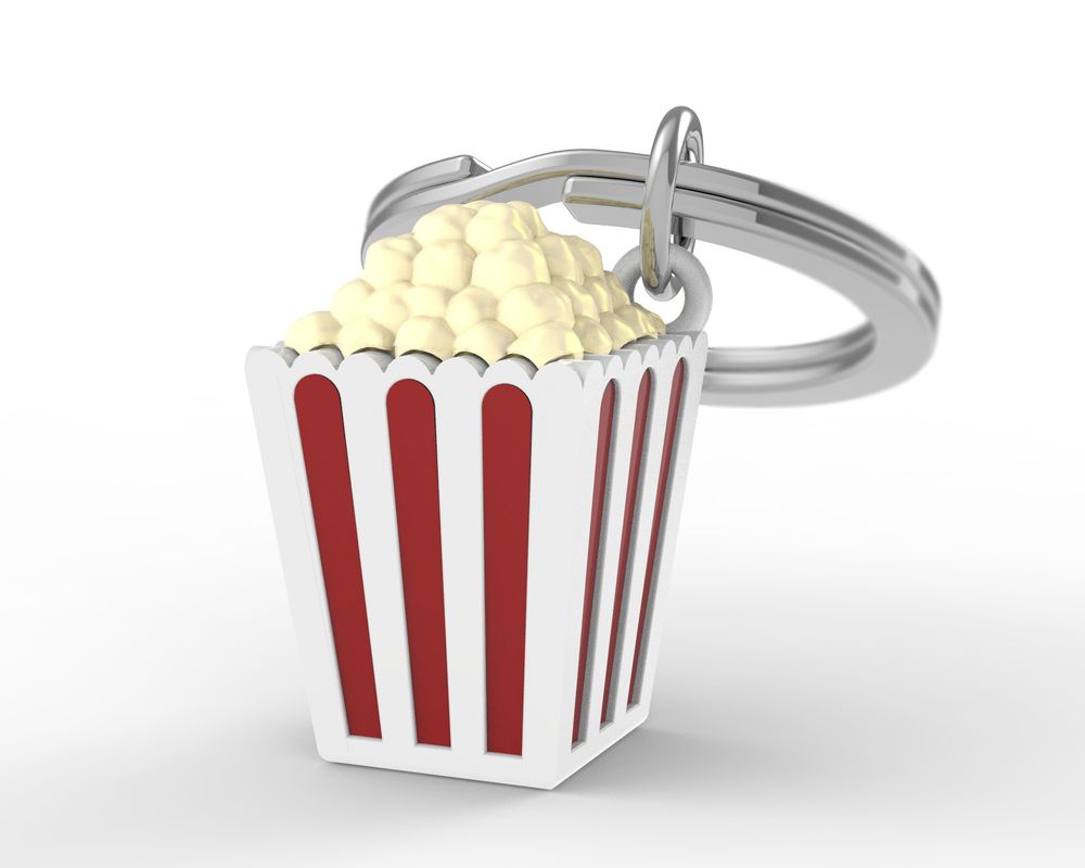Cadeaux - Porte-clés Popcorn - METALMORPHOSE