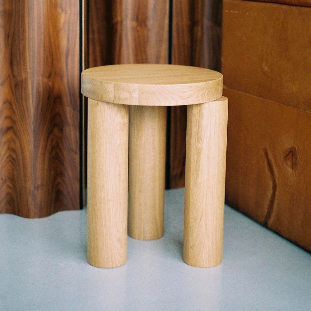 Stools - OFFSET Stool / Side Table - DESIGN QUARTERS