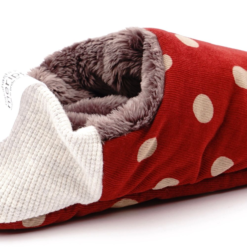 Homewear textile - Velours côtelé à pois x fourrure - MERIPPA