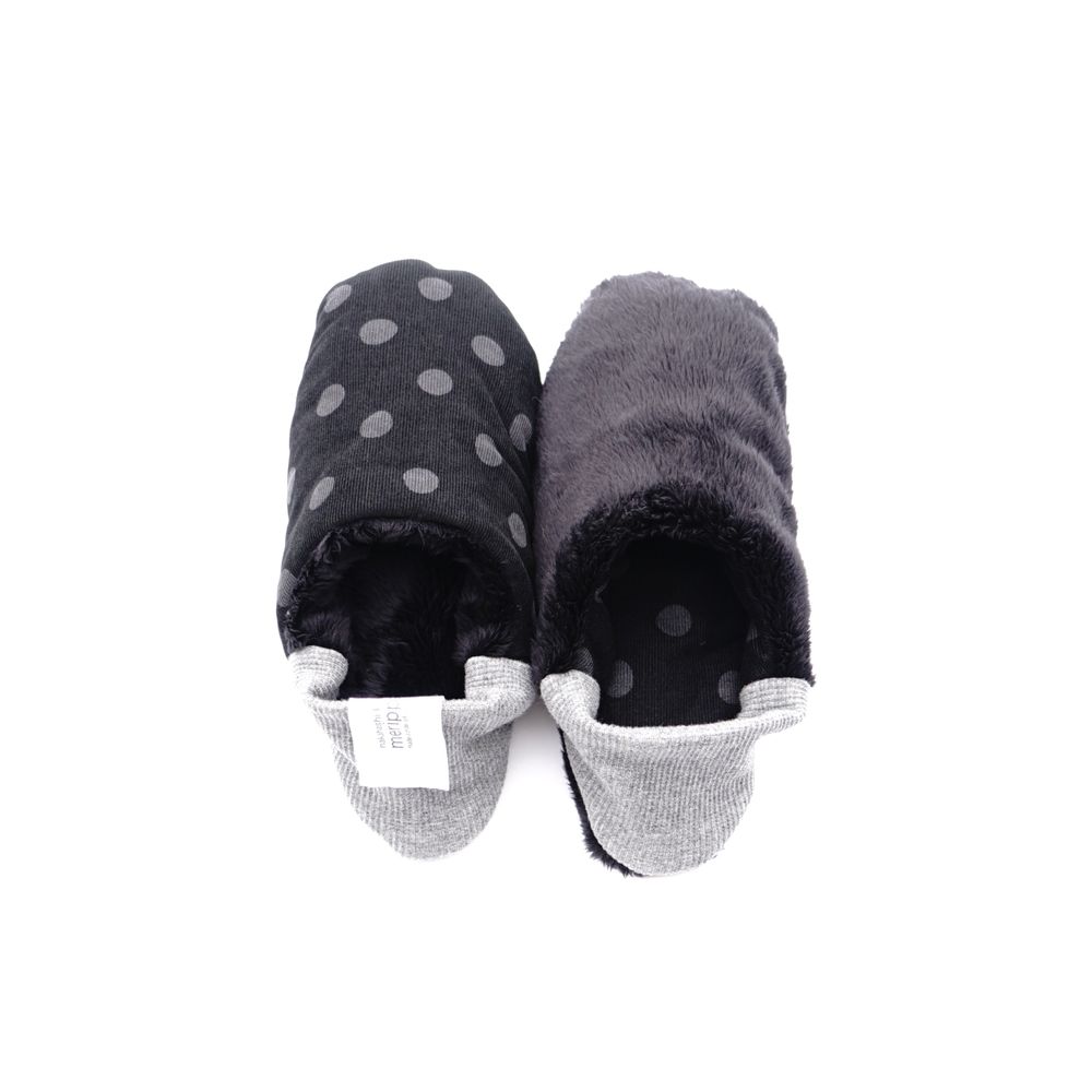 Homewear textile - Velours côtelé à pois x fourrure - MERIPPA