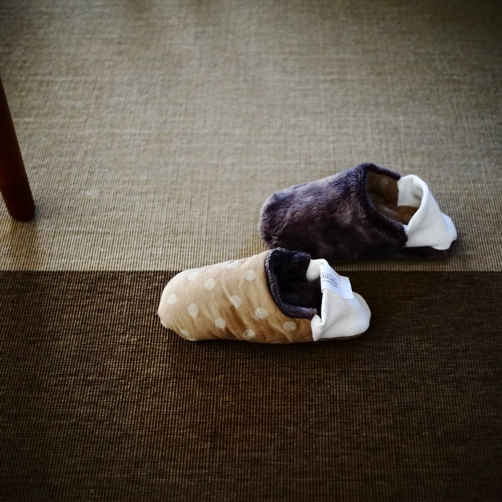 Homewear textile - Velours côtelé à pois x fourrure - MERIPPA