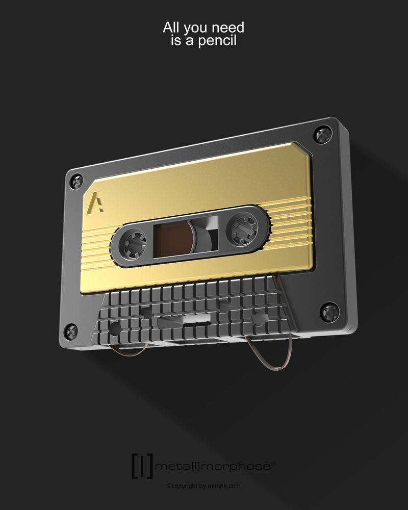 Cadeaux - Porte-clés Vintage Audio Tape K7 - METALMORPHOSE