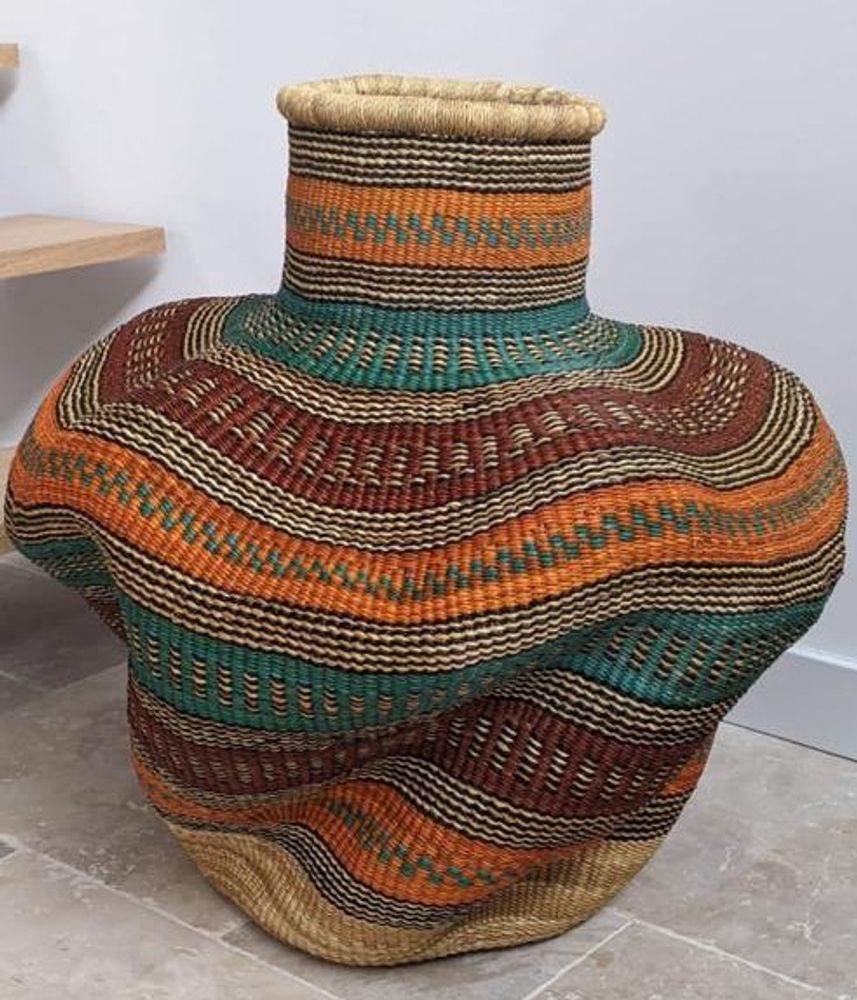 Unique pieces - Wavy Linga basket - MALKIA HOME