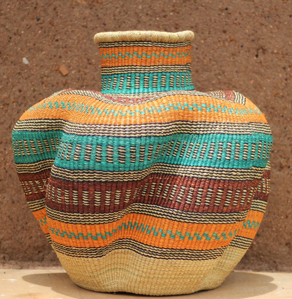 Unique pieces - Wavy Linga basket - MALKIA HOME
