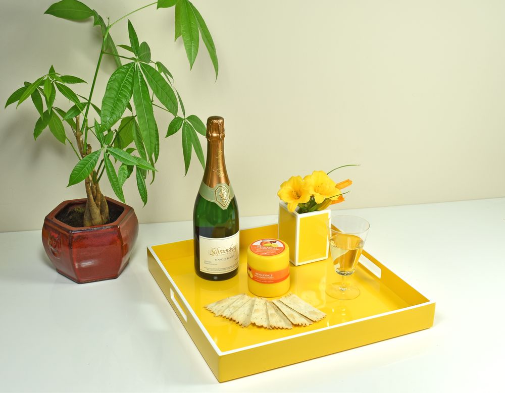 Customizable objects - Sunshine Yellow, Forest Green, Interlock, Leopard, Purple Tulipwood, Malachite, Porcelain Handle Boxes, Mappa Burn, Black with White - PACIFIC CONNECTIONS