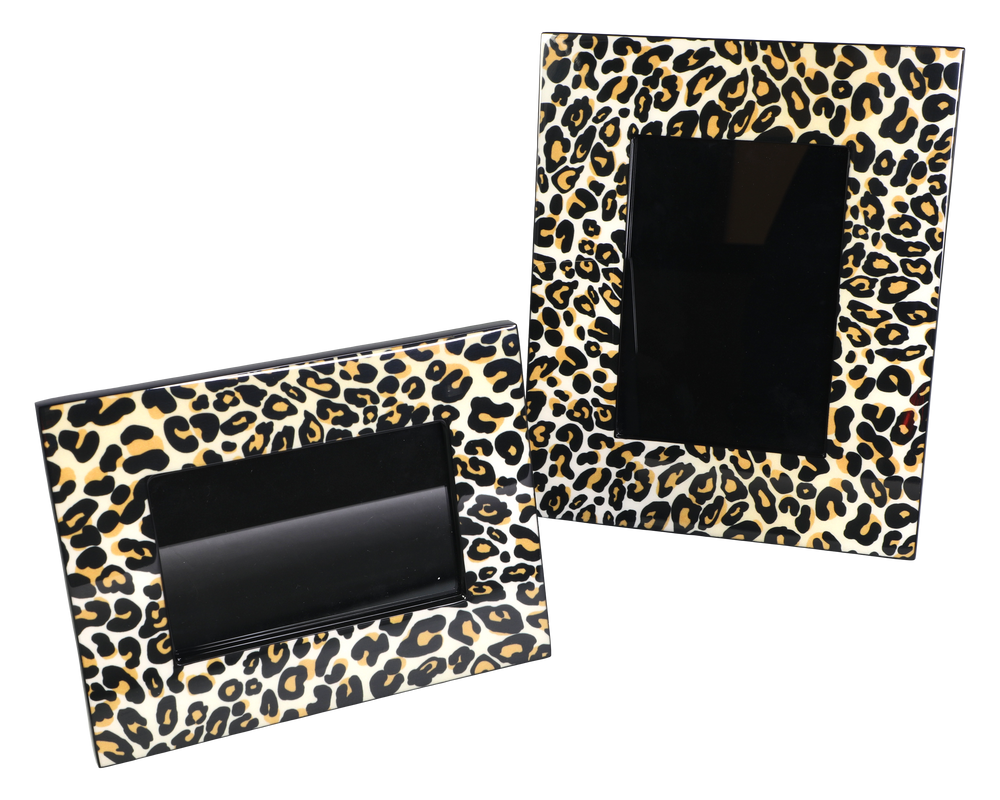 Customizable objects - Sunshine Yellow, Forest Green, Interlock, Leopard, Purple Tulipwood, Malachite, Porcelain Handle Boxes, Mappa Burn, Black with White - PACIFIC CONNECTIONS