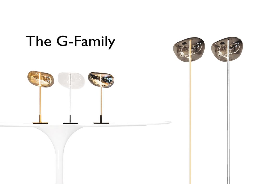 Lampes à poser - Lampe Galet Chrome - MOSS SERIES