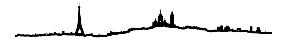 Other wall decoration - City Silhouette - Paris - THE LINE
