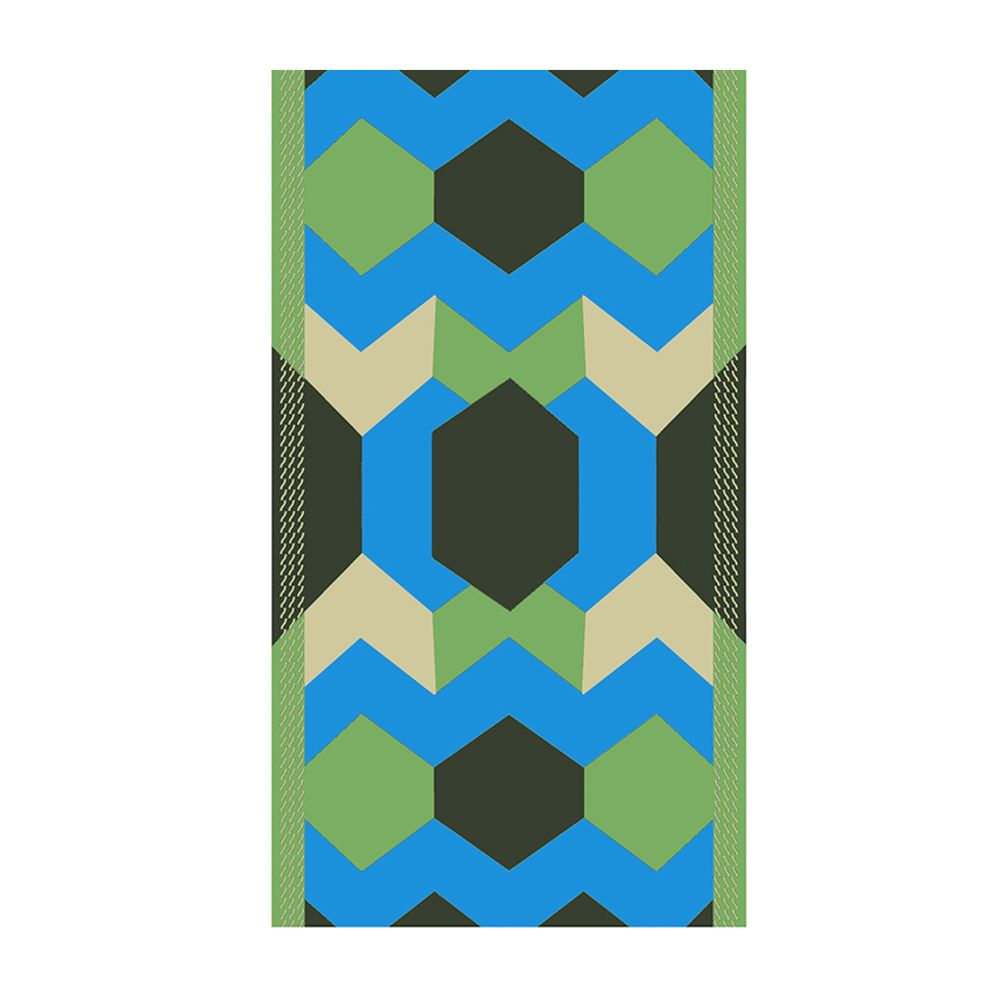 Scarves - Sky Blue scarf - HELLEN VAN BERKEL HEARTMADE PRINTS
